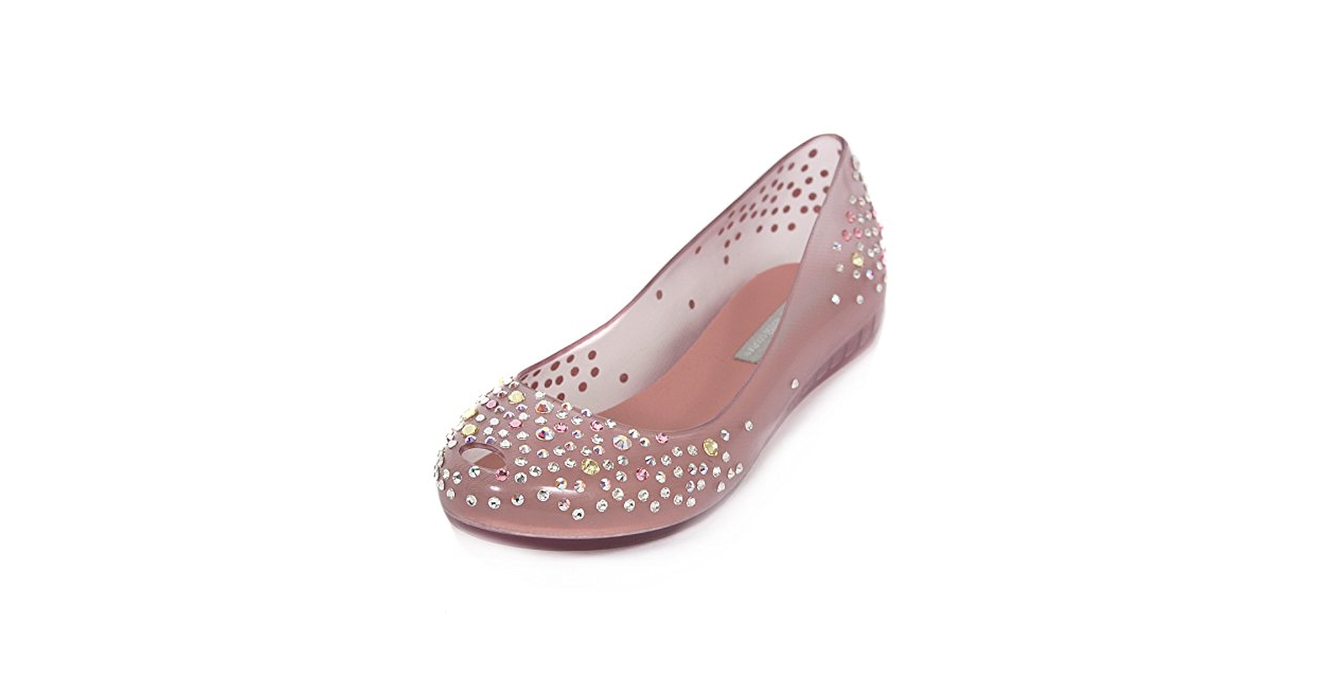 メリッサ　スワロフスキー Melissa J MASKREY SWAROVSKI J. Maskrey for MELISSA Couture Ultragirl Shoes Flats Sz 6
